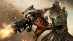 thecyberwolf:  Rocket and Groot Created by John Gallagher (Uncanny Knack) / Find this artist on Website &amp; DeviantArt / More Arts from this Artist on my Tumblr HERE