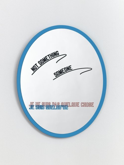 Lawrence Weiner, “I am not something I am someone” 2014