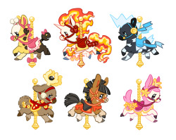 Mamath: Some New Stickers! Been Meaning To Draw Lil Carousel Pokemon Forever… Tbh