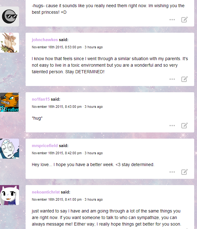 i wish i could say more than thank you but really, thanks everyone for caring
