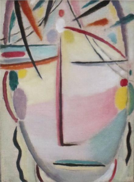 adapto:    Alexej von Jawlensky  Saviour’s Face (1920) &amp;  Head Of A Woman