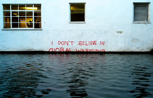 Banksy aka Robin Gunningham (English, b. 1974, Yate, UK) - I Don’t Believe In Global Warming, 