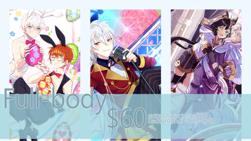 aionyan:2020′s commissions sheet ♥! My second income to pay all my bills are my commissions so reblo