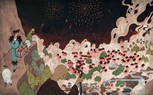 merfology: artisticmoods: Shreya Gupta’s illustrations tell stories that make me so curious ab