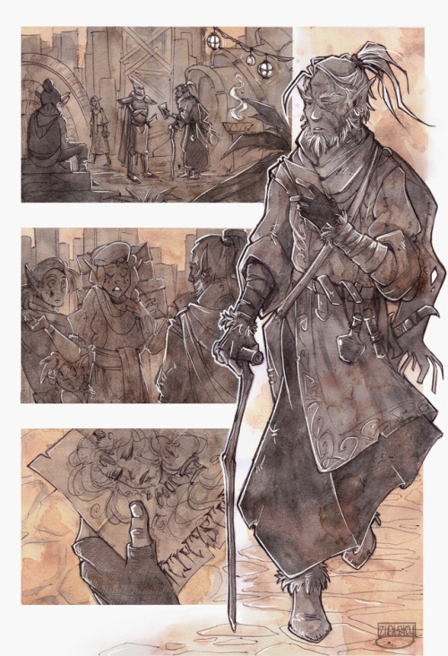 I finished my little comic“Home”. A little story about how after many years of wander Azar Sarantus 