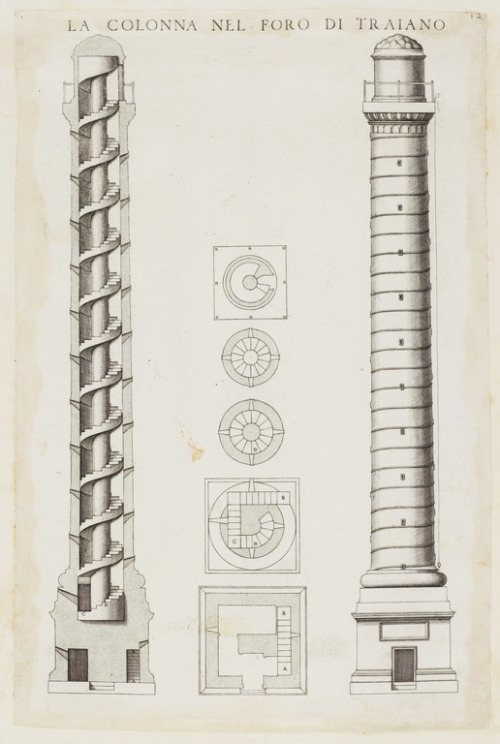 La colonna Traiana, Trajan&rsquo;s column, 1585. Rome. Wolfgang Engelbert Graf von Auersperg collect