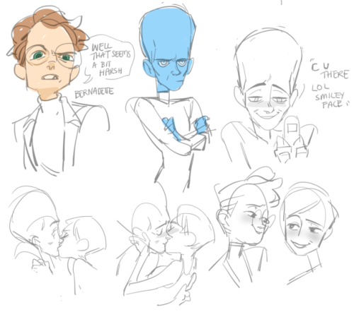 megamind but shes a trans lesbian. post movie i love the idea of megamind n roxanne doing investigat