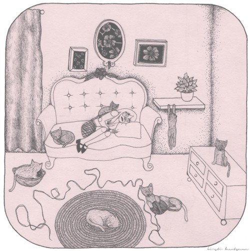 patentpeach:  The girl who owned 7 cats because she was lonely and couldn’t make friends.  
