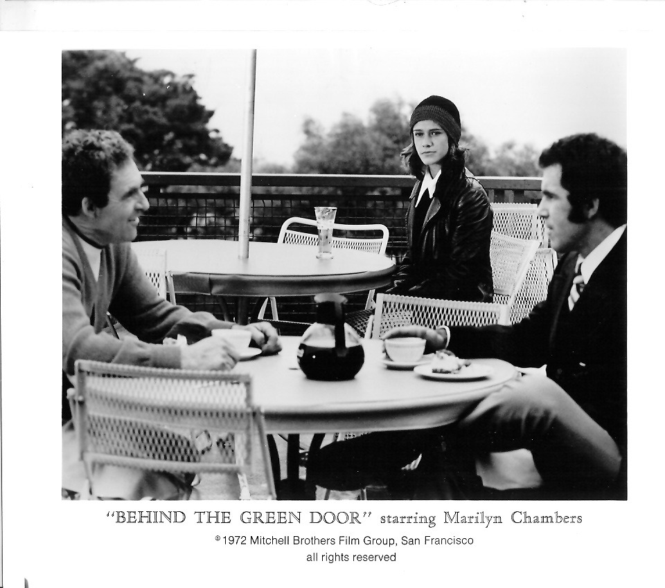 Promotional still from Behind the Green Door, 1972