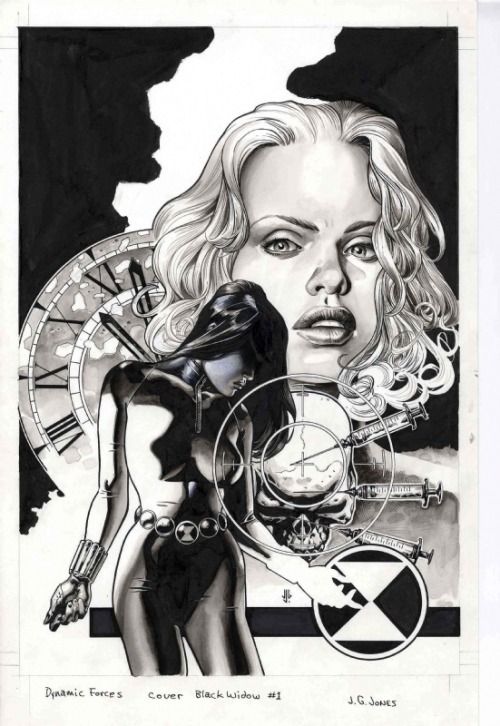 ungoliantschilde:  some black and white artwork by JG Jones.  Pencillll it In