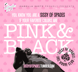 sissyofspades:  We love PINK &amp; BLACK!#sissyofspades #bbc #pink #black 