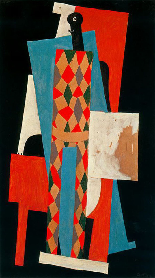 PICASSO “HARLEQUIN” 1915 MUSEUM OF MODERN ART