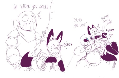 sanspar:really wanna doodles bout fellwolves paps turn to a smol pup also wanna thank @purrfecktlysinful for fixing my english here <3
