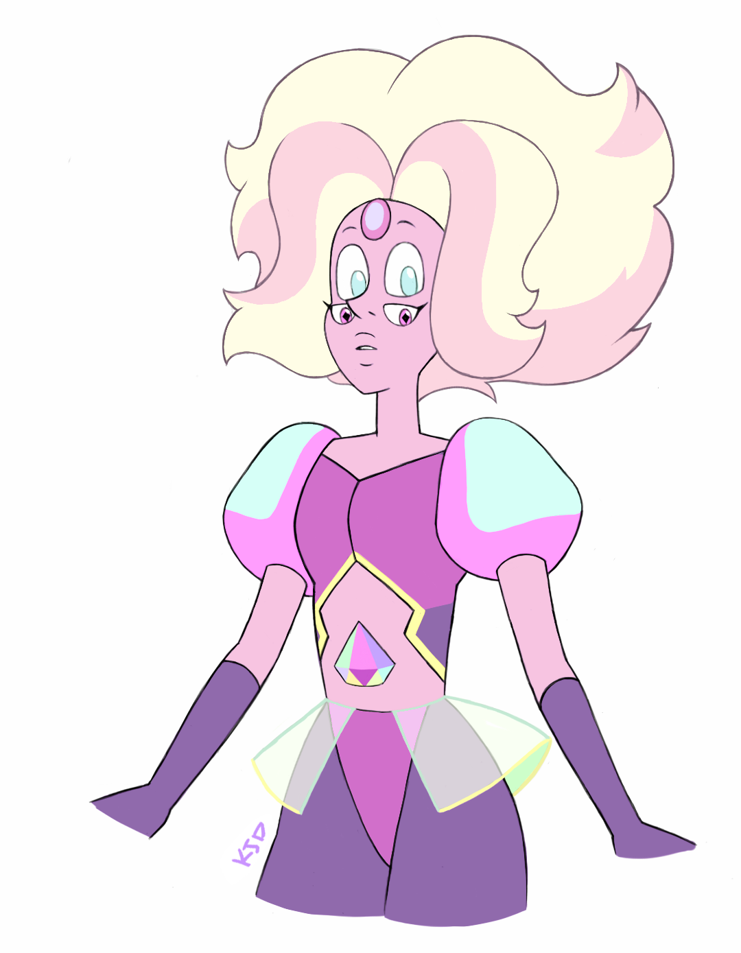 artifiziell:  My take on a Rainbow Quartz if they had fused before PD reformed as