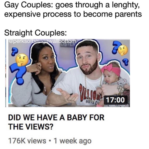 fatherharlot:gay-irl:gay💸irl   This youtube couple literally cancelled the adoption of a child from Thailand when they found out there was a law prohibiting them from filming said child on any social medias