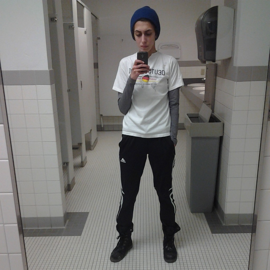 Before yoga and before soccer, all in one day. Tryna live that healthy, active life.