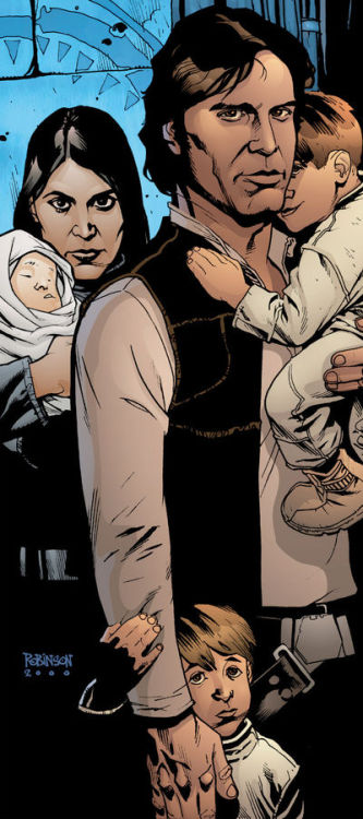 youngestsolokid:  “Han Solo found himself in the unlikely, and uncomfortable, position of being respectable. There was no other word for it. But Han’s new responsibilities weren’t just quaint annoyances. He was married to Leia–and he had three