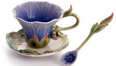 Porn photo Flowery Style Tea Cups ---so cute and nice