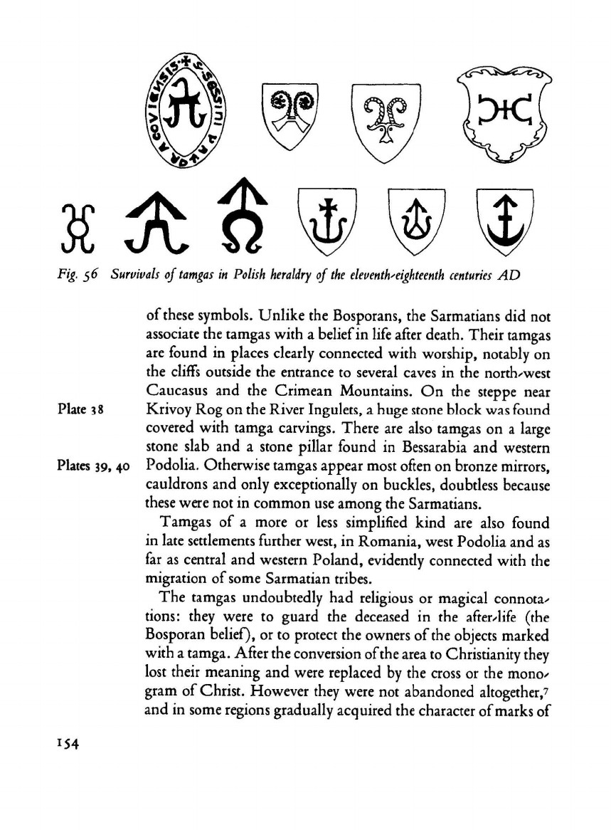 Examples Of Ancient Sarmatian Tamgas And Some Of Lamus Dworski
