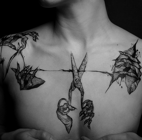 leavebonesexposed:  Some creativity from Carpet Bombing Ink.