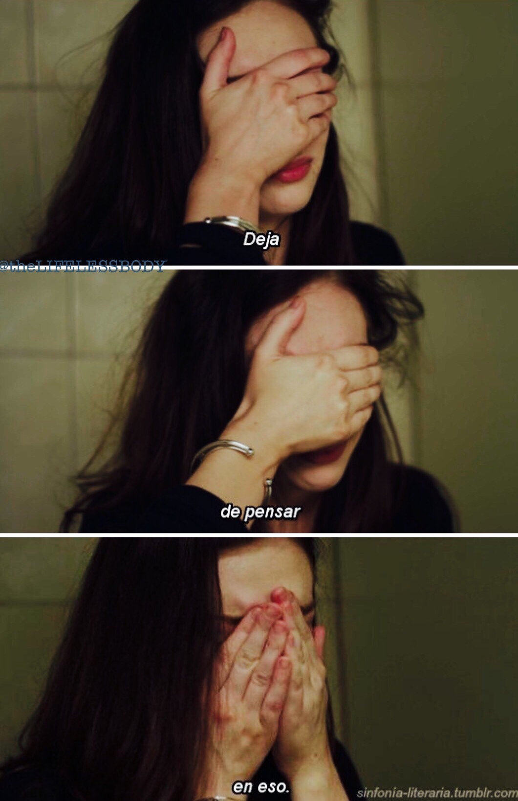 thelifelessbody:  “Estoy sola, estoy aburrida, estoy vacía, estoy deprimida, estoy