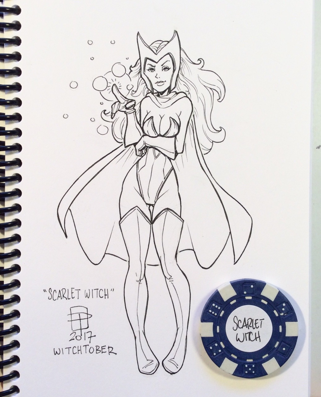 callmepo:Witchtober day 17: Scarlet Witch  ;9