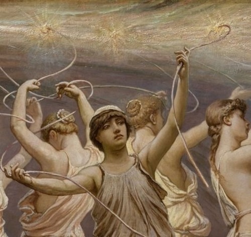 silenceforthesoul: Elihu Vedder (1836-1923) - The Pleiades, 1885 (detail)