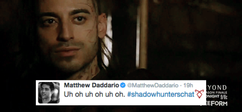 queencorazon:  Matthew Daddario + livetweeting Bound by Blood // BONUS:
