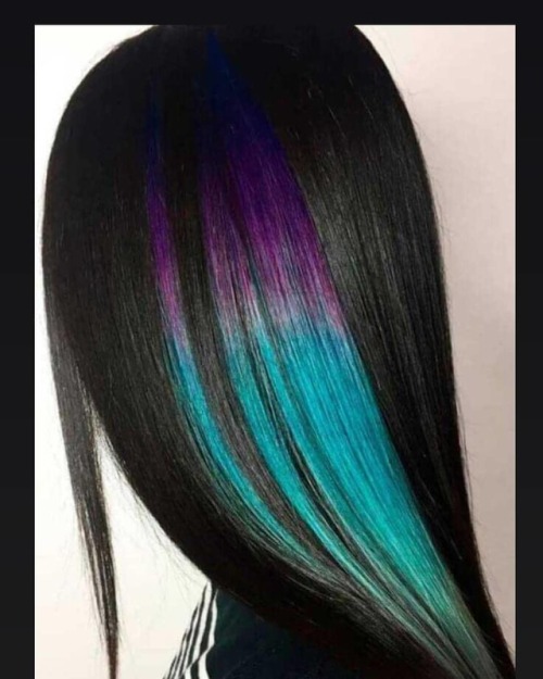 What do you think about #hairstyles like this? Check out colored extensions at www.airyhair.com #hai