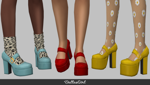 EA Mary Jane PlatformsHi Everyone! Here is an EA mesh edit of the Mary Janes.  BGC and with/without 