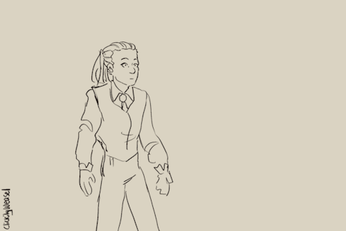 clickityweasel: redid my first kravitz animation from three years ago to make him a bit more of a dr