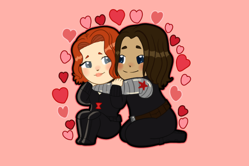 zutarabeliever-art:Spy Buddies (or WinterWidow!)Available as a print here(Click for a larger image) 
