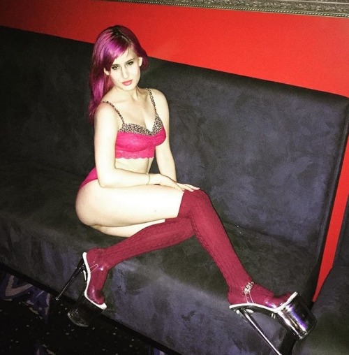 stripper-locker-room:  tabbydarling:  Asked the owner to take a couple pictures of me and put them on the club Instagram because the XTREME magazine people haven’t promoted our club in a while  Those shoes are wild!!