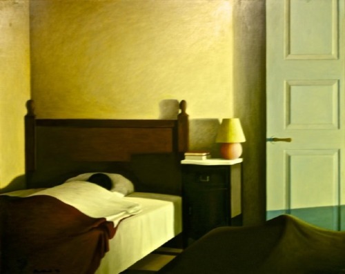 jareckiworld: Manuel Amado  -  Interior Room    (oil on canvas, 1993)