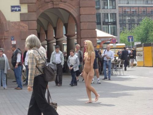 getnakedeverybody: xxnudeinpublicxx: #Leipzig #Germany Follow me for more public exhibitionists: http://getnakedeverybody.tumblr.com/ 