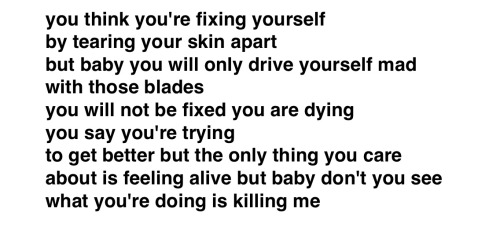 not-frail:  what it must feel like to have someone you love hurt themselves 