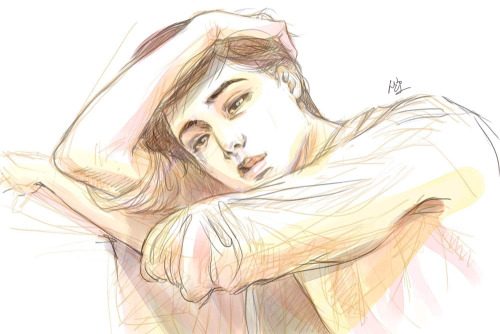 exo-sanho: EXO KAI the sexiest napping  XD