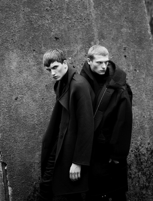 homicidalboy:  Jakob Wiechmann & Julius Gerhardt photographed by Markus Pritzi for GQ Style Italia 
