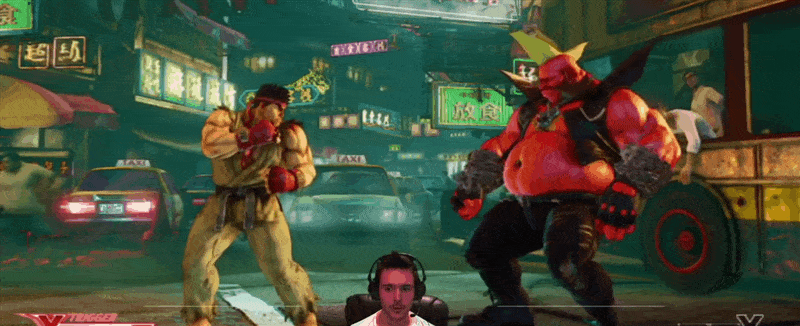 kotakucom:  Ryu knocked out by…booger.