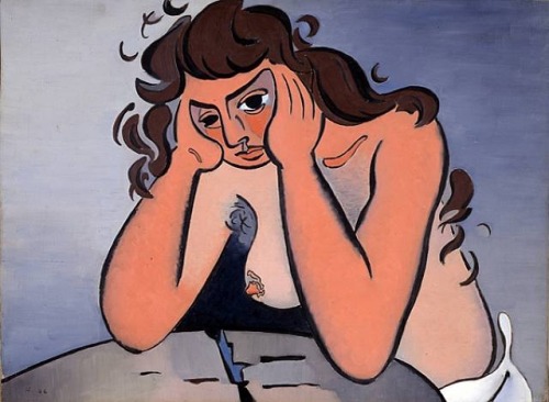 Jean Hélion, Leaning Nude, 1946