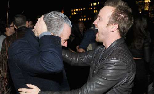 bryancranston: Bryan Cranston and Aaron Paul attend DreamWorks Pictures Need For Speed screening aft