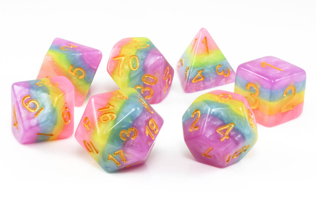 darkelfdice:   Carnival dice: a whole new level of fun!  