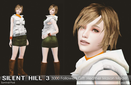 Silent Hill 3 Heather Mason Model (3000 Followers Gift)skin,  eyes,  eyebags   by @si