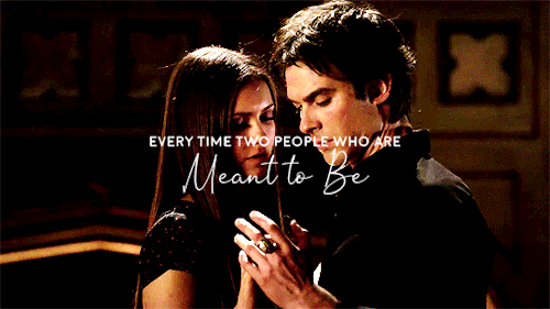 damn-salvatore:The world gets a tiny bit brighter every time two people who are meant to be finally 