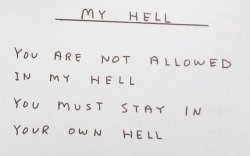 visual-poetry:  »my hell« by david shrigley (+)