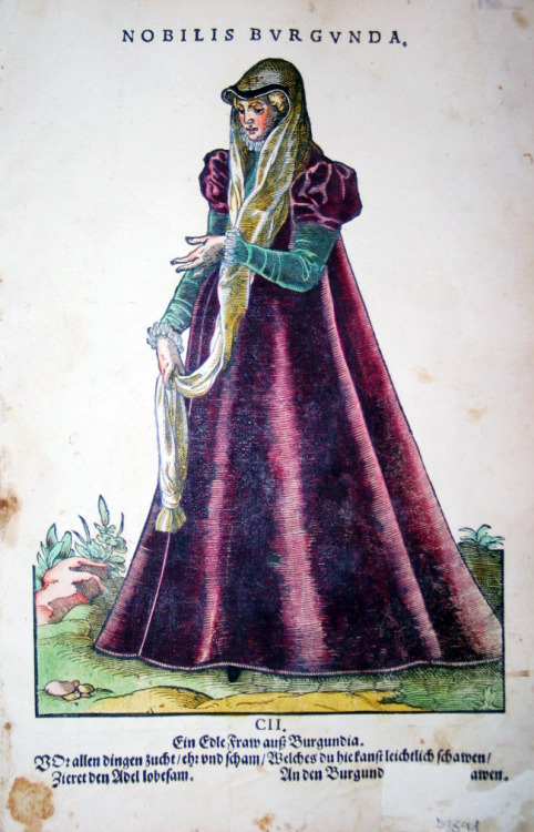 jeannepompadour:Noble lady from Burgundy by Hans Weigel, 1577
