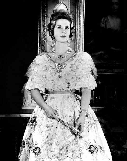 The Duchess of Alba, Cayetana Fitz-James Stuart, is elected Fallera Mayor in Valencia, 1964