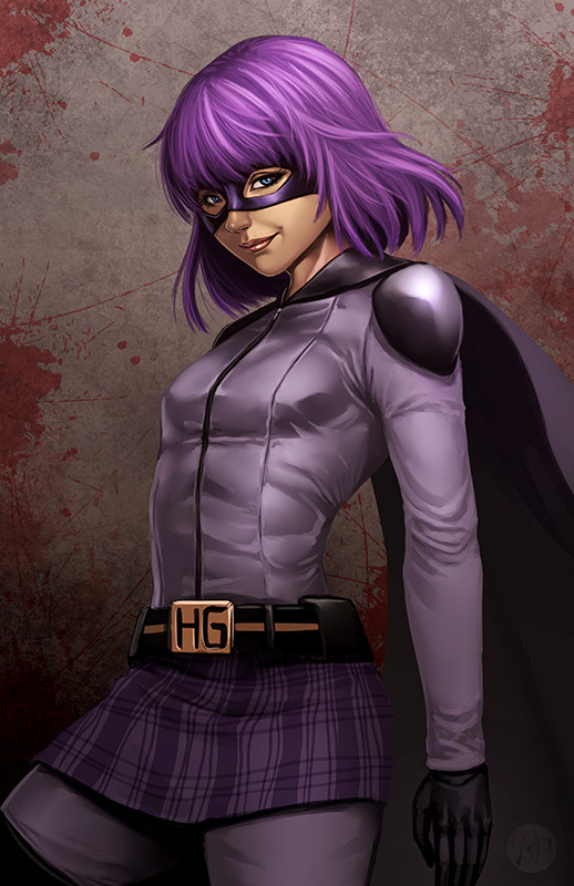 timetravelandrocketpoweredapes:  Hit Girl by Mark Henry Bustamante Artist facebook / deviantart