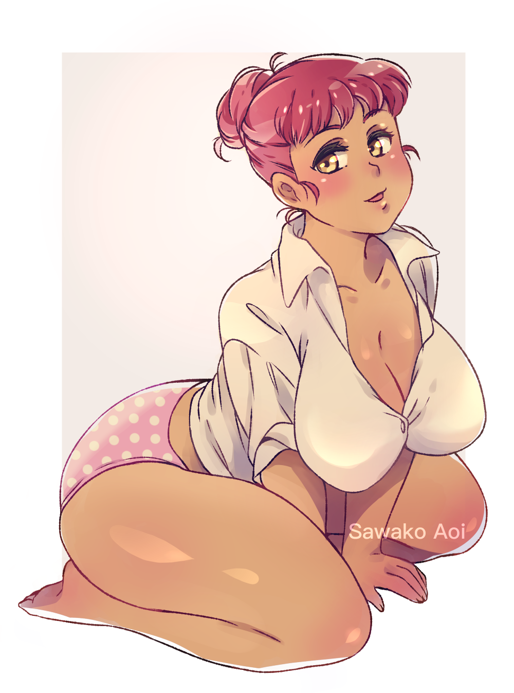 scaitblue:  sawako-aoi:  Commission for bigfatlala character Amani Suzuki________________________________