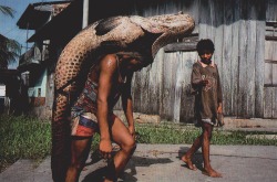 retrospectia:  An earth day celebration in Iquitos, Peru. National Geographic magazine, February 1995 